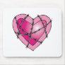 barbed wire heart mouse pad