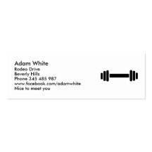 Barbell - Bodybuilding Business Card Template