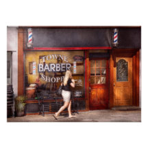 Barber - Barbershop - Time for a haircut Personalised Invitations
