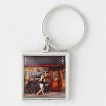 Barber - Barbershop - Time for a haircut Keychains
