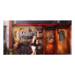 Barber - Barbershop - Time for a haircut Personalized Photo Card