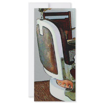 Barber Chair Rack Card Template