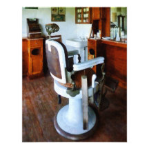 Barber Chair with Cash Register Personalized Invite