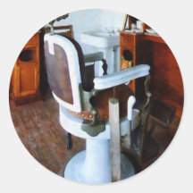 Barber Chair with Cash Register Stickers