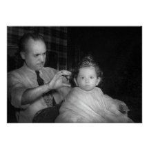 Barber - First Haircut Custom Announcements