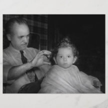Barber - First Haircut Full Colour Flyer