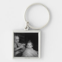 Barber - First Haircut Key Chain