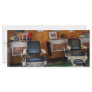 Barber - Frenchtown, NJ - Two old barber chairs  Rack Card Design