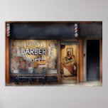 Barber - Getting a hair cut Print
