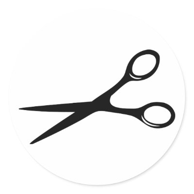 barber hairdresser scissors black sticker by Tomaniac