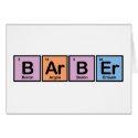 Barber made of Elements cards