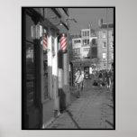 Barber Pole Red posters