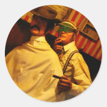 Barber Round Sticker