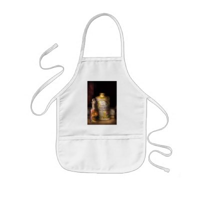 Barber -  Sharp & Dohme's Violet Toilet Powder Apron by suburbanscenes