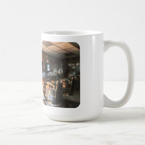 Barber Shop With Sun Streaming Through Window Coffee Mug
