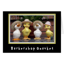 Barbershop Quacket Card