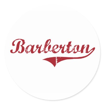 Barberton Ohio Classic Design Sticker by cityshirt