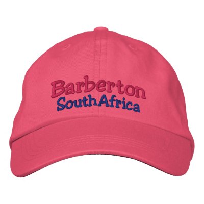 Barberton, South Africa Custom Hat Embroidered Baseball Cap by Rep_Ya_Hood