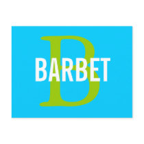 Barbet Monogram Design Post Cards