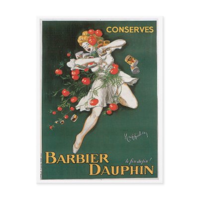 Barbier Dauphin Conserves Vintage Food Ad Art Post Cards by redwingshoppe