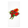Barbwire Heart & Rose Personalized Rack Card