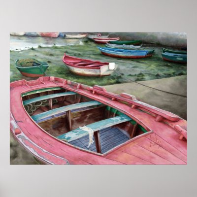 Barcas / Boats. Poster by arantza