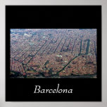 Barcelona Aerial posters
