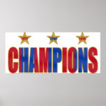 Barcelona Champions of Europe 2009 Futbol posters