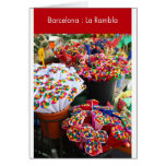 Barcelona : La Rambla Greeting Card