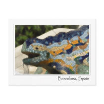 Barcelona Spain Park Guell Postcard