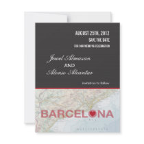 Barcelona Spain Save the Date Announcement