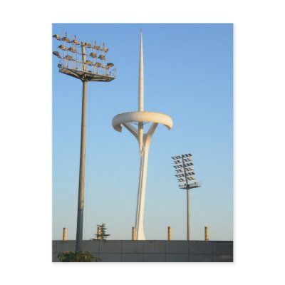 Barcelona TV tower Postcards by pgkirich