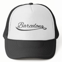 barcelona typographical hats