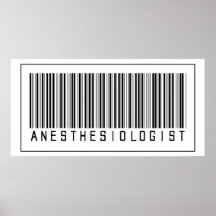 Barcode Anaesthesiologist Print