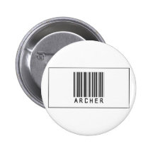 Barcode Archer Pin