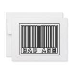 Barcode Bad Ass invitations
