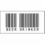 Barcode Beer Drinker photo sculptures