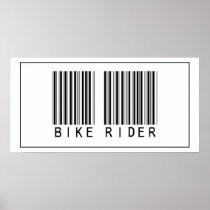 Barcode Bike Rider Print