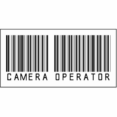 Barcode Camera Operator Photo Cutout by crazygoodstuff