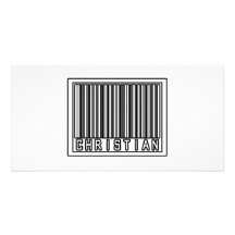 Barcode Christian Customised Photo Card