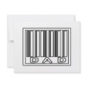 Barcode Dad invitations