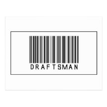 Barcode Draftsman Post Cards