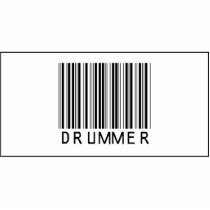 Barcode Drummer Photo Cut Outs