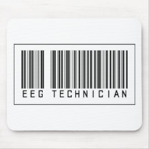 Barcode EEG Technician Mouse Pad