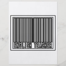 Barcode English Teacher Full Color Flyer
