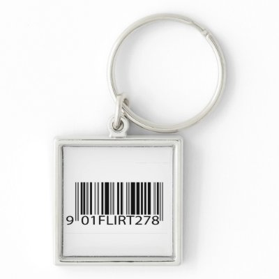 BarCode- Flirt Keychain by razzledazzlethem