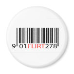 BarCode- Flirt Red magnets