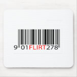 BarCode- Flirt Red Mouse Mat