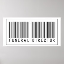 Barcode Funeral Director Poster