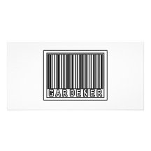 Barcode Gardener Photo Card